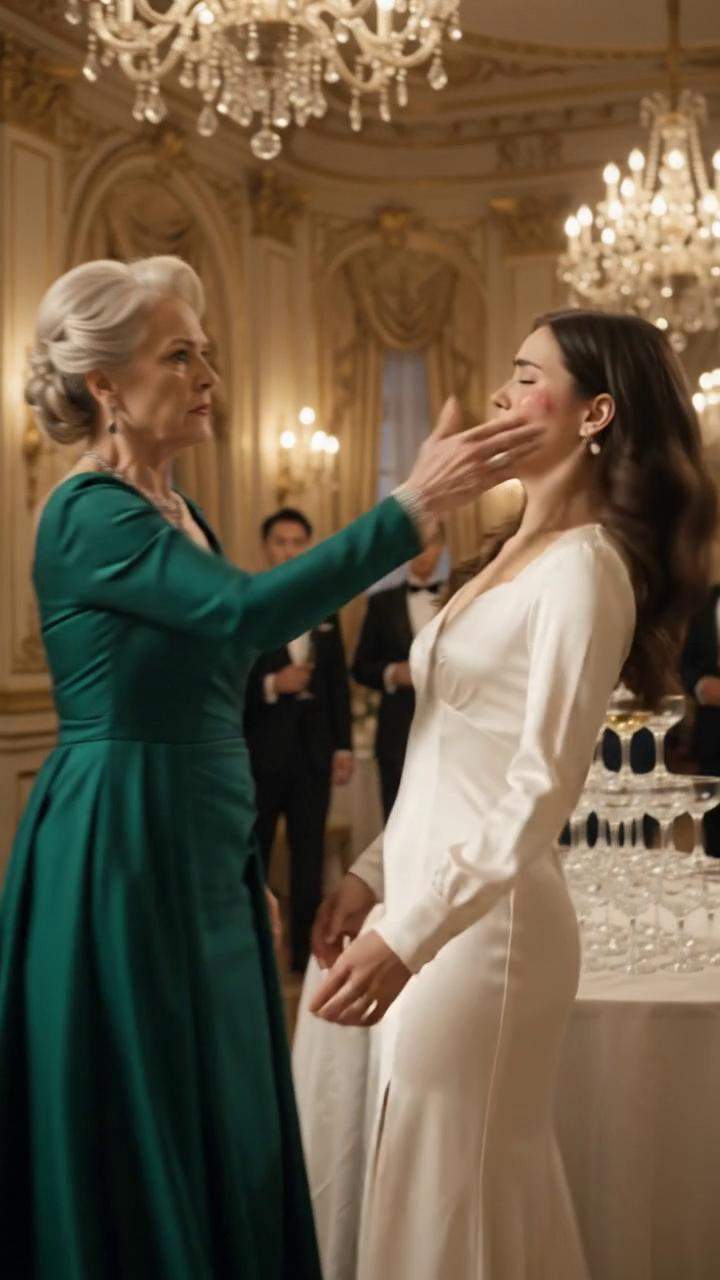 Billionaire's Grand Ball Explodes: Society Matriarch's Desperate Slap Unveils Daughter-in-Law's Secret Identity