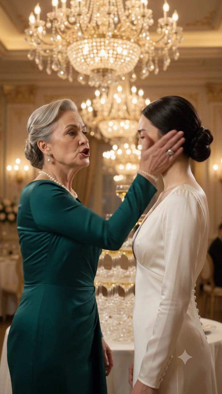 Wedding Day SHOCKER: Millionaire Mother-in-Law Exposes Bride's DEEP FAKE Identity at Champagne Tower, Igniting Family Scandal.