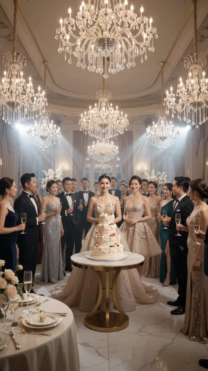 Billionaire Scandal: Heiress Humiliated in Cake Attack at Elite Charity Gala.
