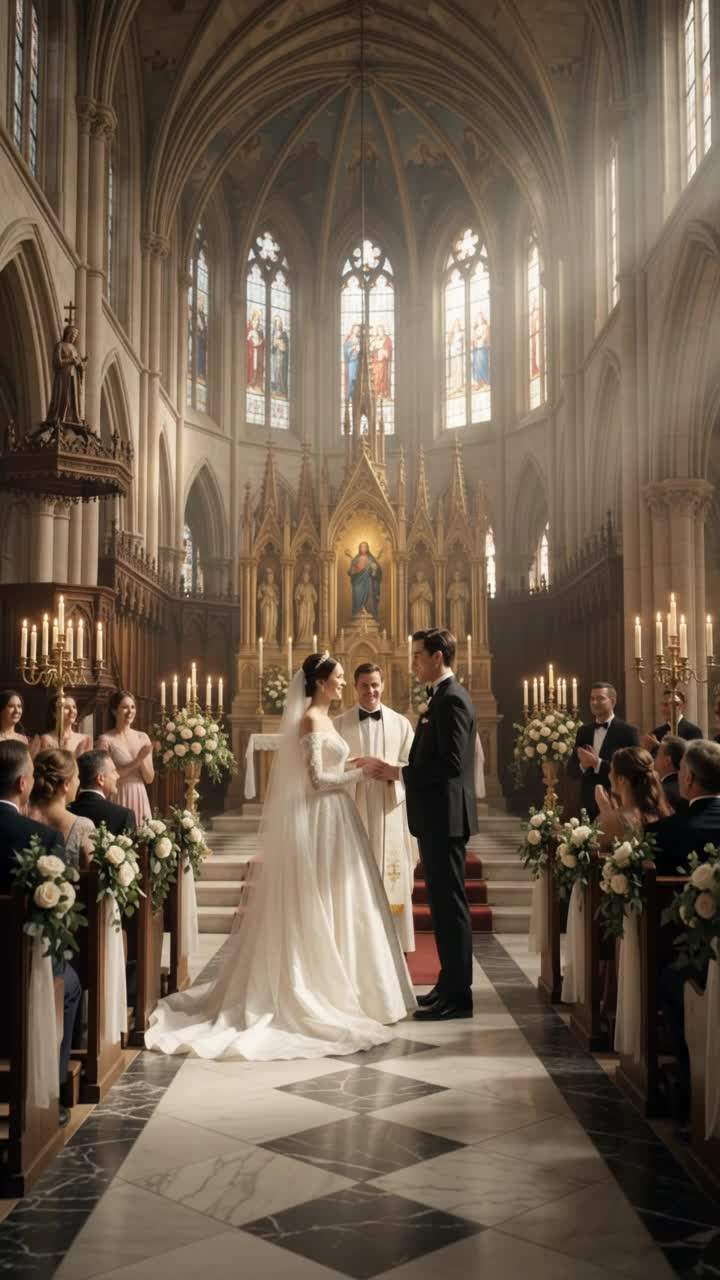 Bride VANISHES at Altar: Horrifying Wedding Transformation Turns Grand Cathedral Ceremony into Mystical Mayhem as Ancient Family Curse Strikes.