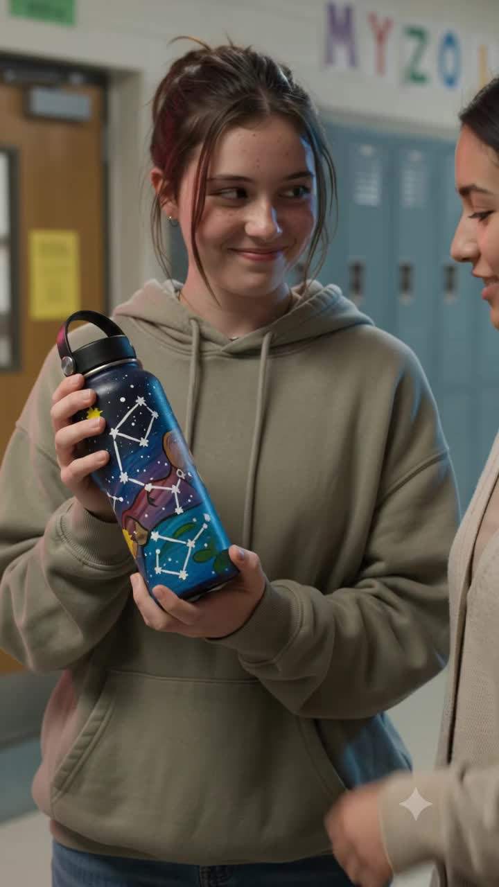 My custom water bottle shattered right in the main hallway.