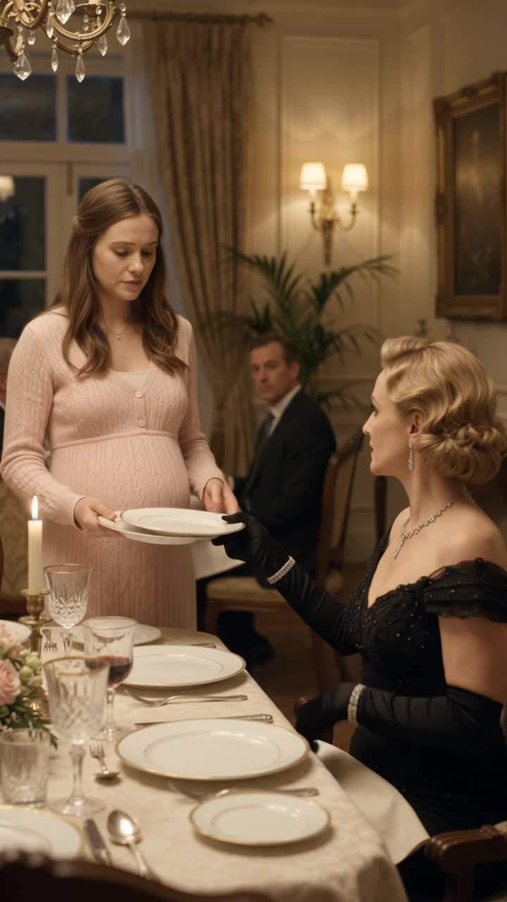 Family Dinner Drama: Host Humiliates His Sister with Pasta After She Tormented His Secret Pregnant Wife – His Furious Revenge Unveiled a Shocking Truth.