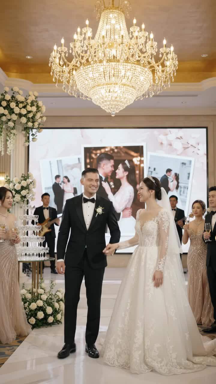 Billionaire Wedding HALTS as Groom's SECRET PAST Flashes Across Giant Screen, ROCKING High Society!