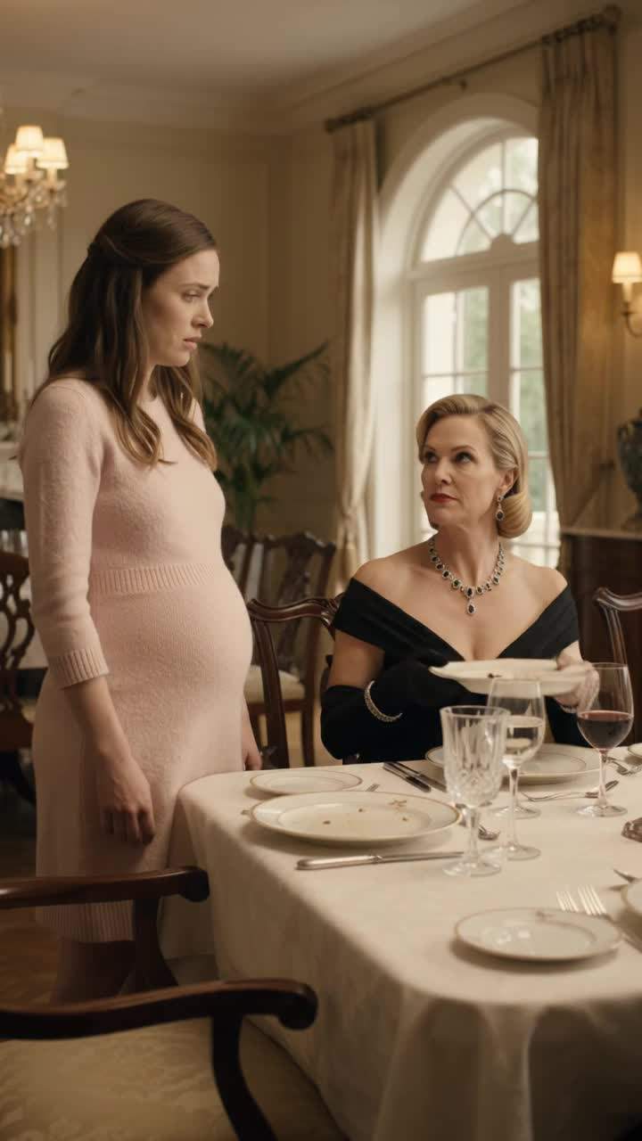 Billionaire Dinner Meltdown: Patriarch Reveals Secret Heir, Wife Publicly Humiliated After Cruel Pregnancy Taunt