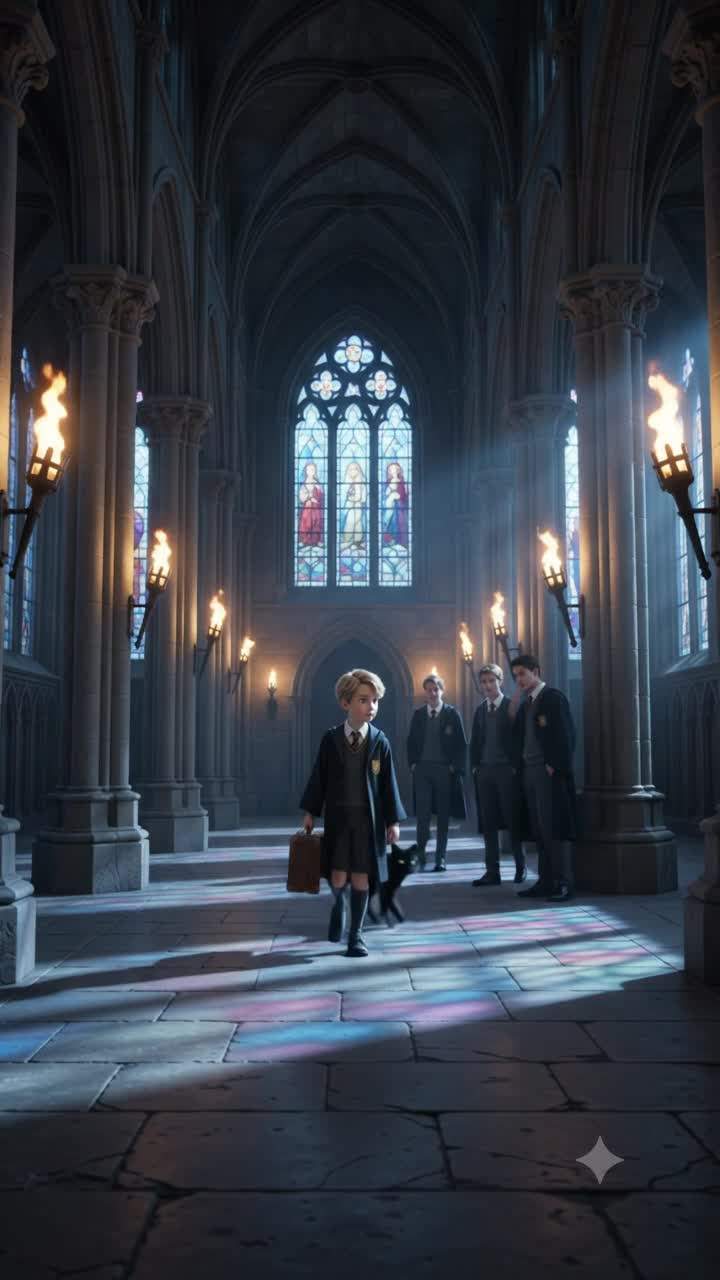 Stray Cat Transforms into Ancient Sorcerer, Hands Freshman Mysterious Key at Magic Academy – What Forbidden Secret Did He Just Unlock?