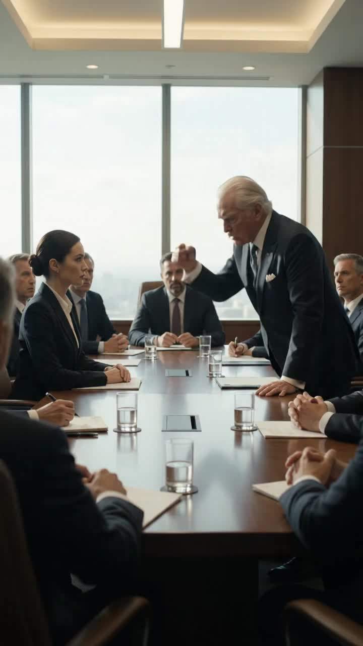 Billionaire Corporate Drama: CEO Fired Mid-Meeting, Her Chilling Response Exposed a Deep Executive Betrayal! Shareholder Meeting Chaos!