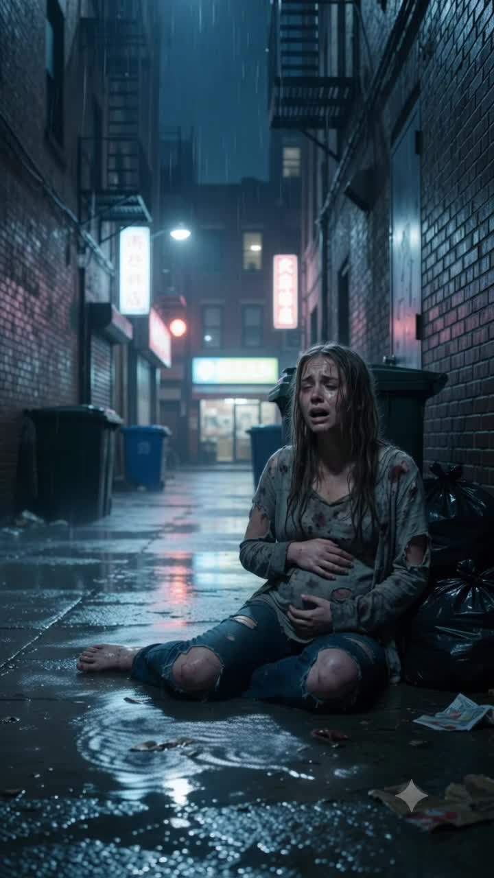 Desperate pregnant woman in dark alley triggers incredible hidden power, revealing a shocking urban fantasy twist and her true destiny.