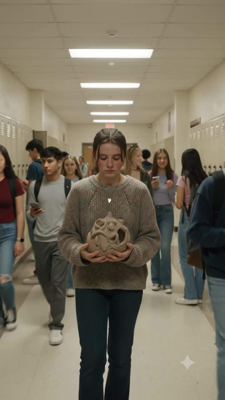 The sound of my clay project shattering in the hallway still echoes.
