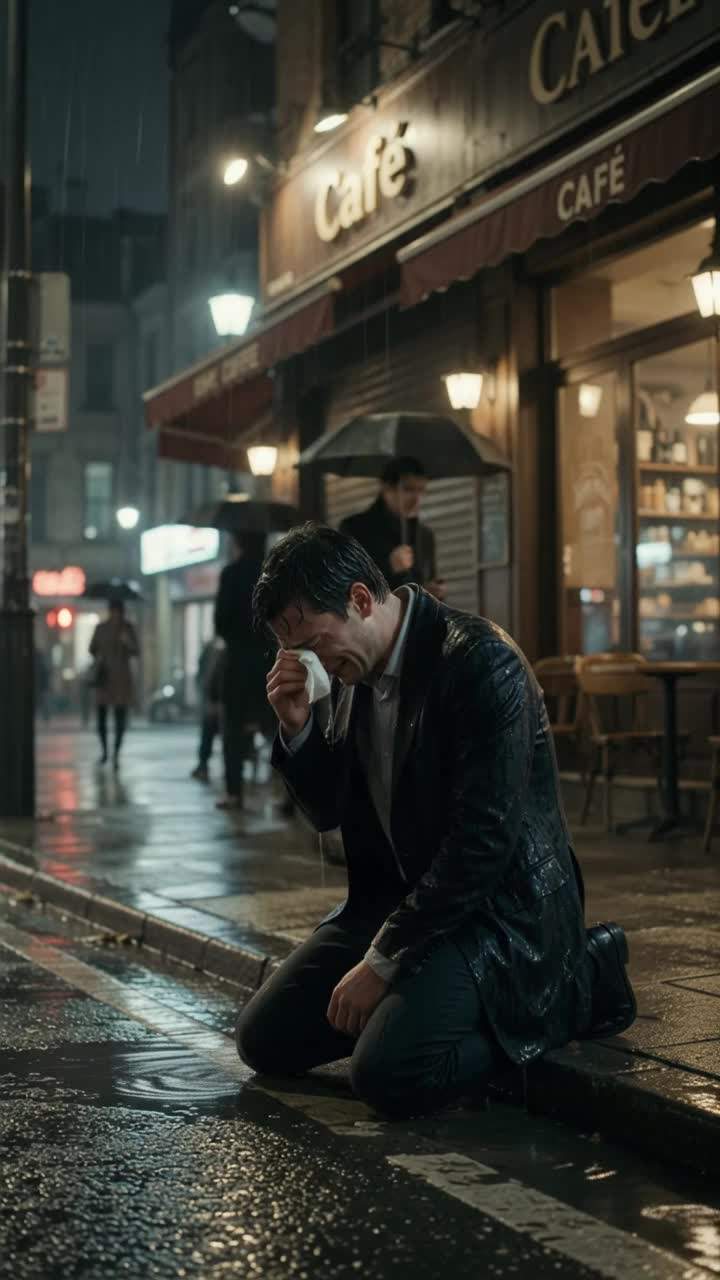Rain-Soaked Man Accepts Bread From Homeless Girl, Then A Red String On Her Wrist Unlocks A Decades-Old Secret: A Lost Daughter's Unexpected Reunion.
