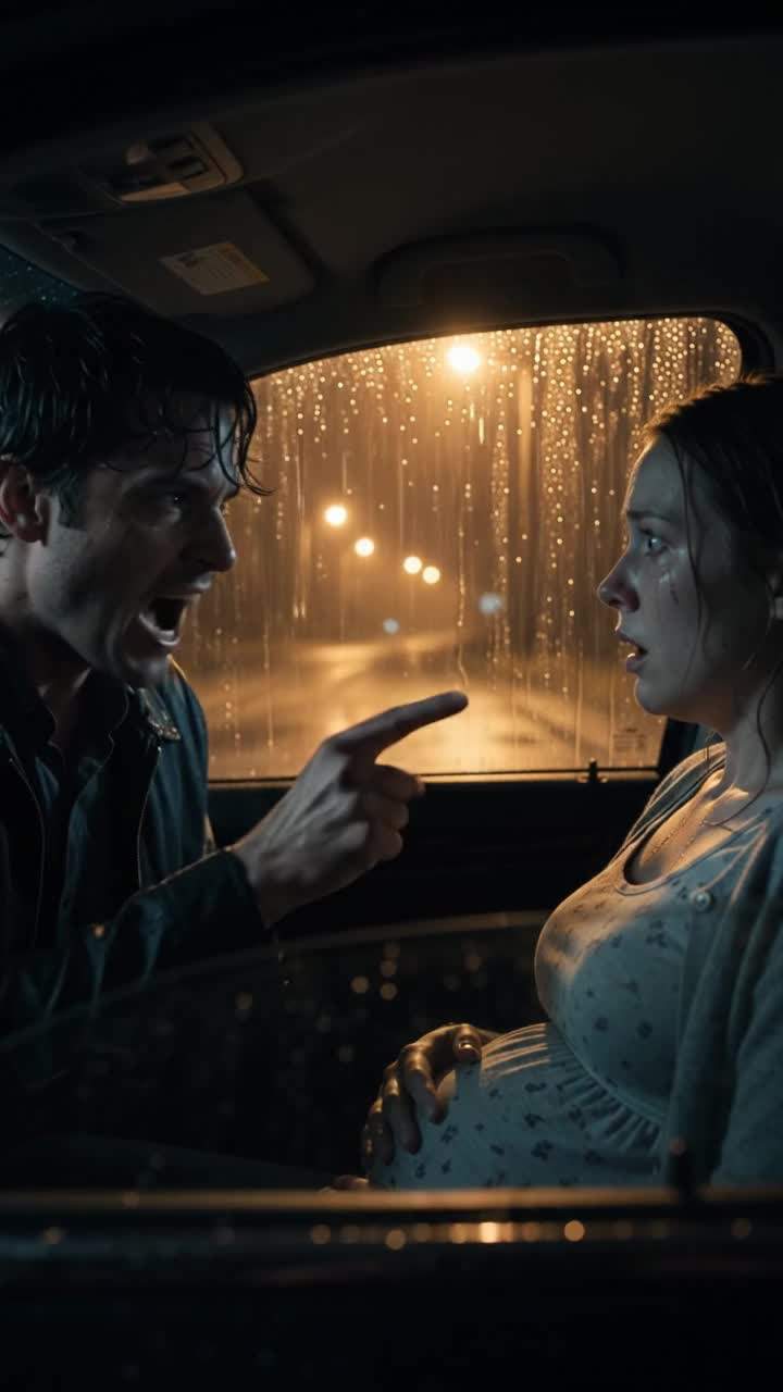 Midnight Betrayal: Pregnant Wife Abandoned on Desolate Road After Marriage Secrets Erupt