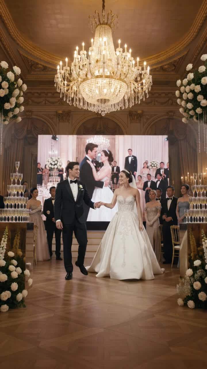 Billionaire Wedding Shattered: Damning Video Exposes Groom's Secret Past Mid-Ceremony Scandal.