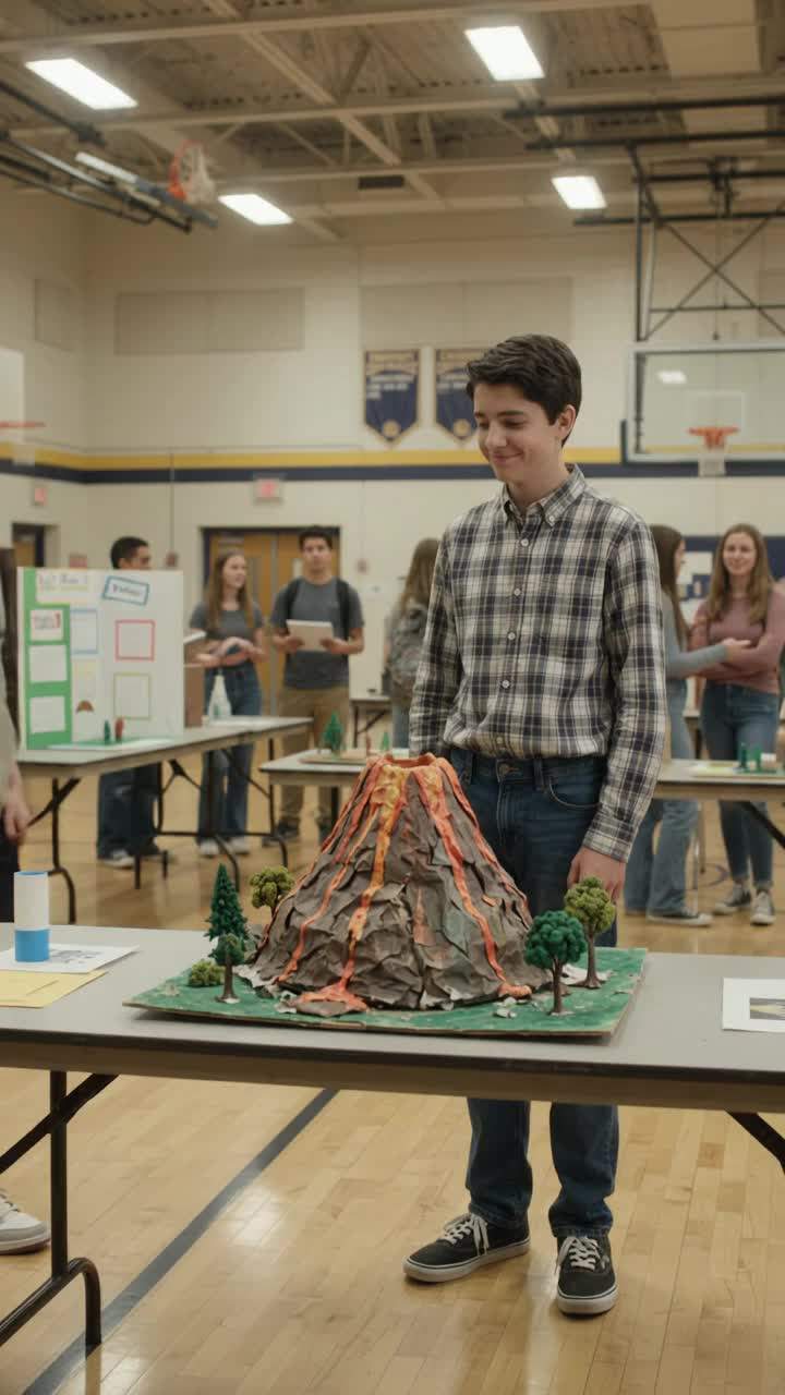 I still feel the grit from my science project on the gym floor.