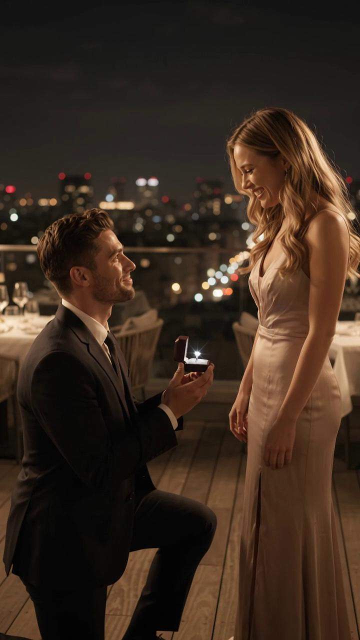 Rooftop Dream Crumbles: Furious Woman's Slap Reveals Groom's UNFORGIVABLE Betrayal At Engagement Proposal!
