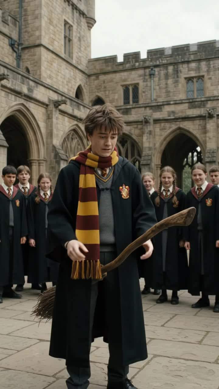 Untamed Ancient Magic Possesses Flying Broom During First Lesson, Threatening Prestigious Wizarding Academy!