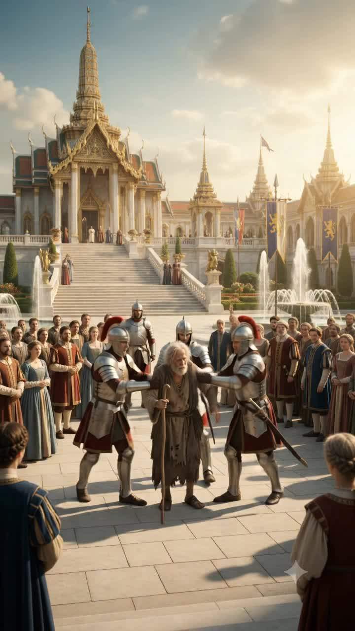 Royal Scandal: King Kneels Before Beggar, Exposing Kingdom's Deepest Secret