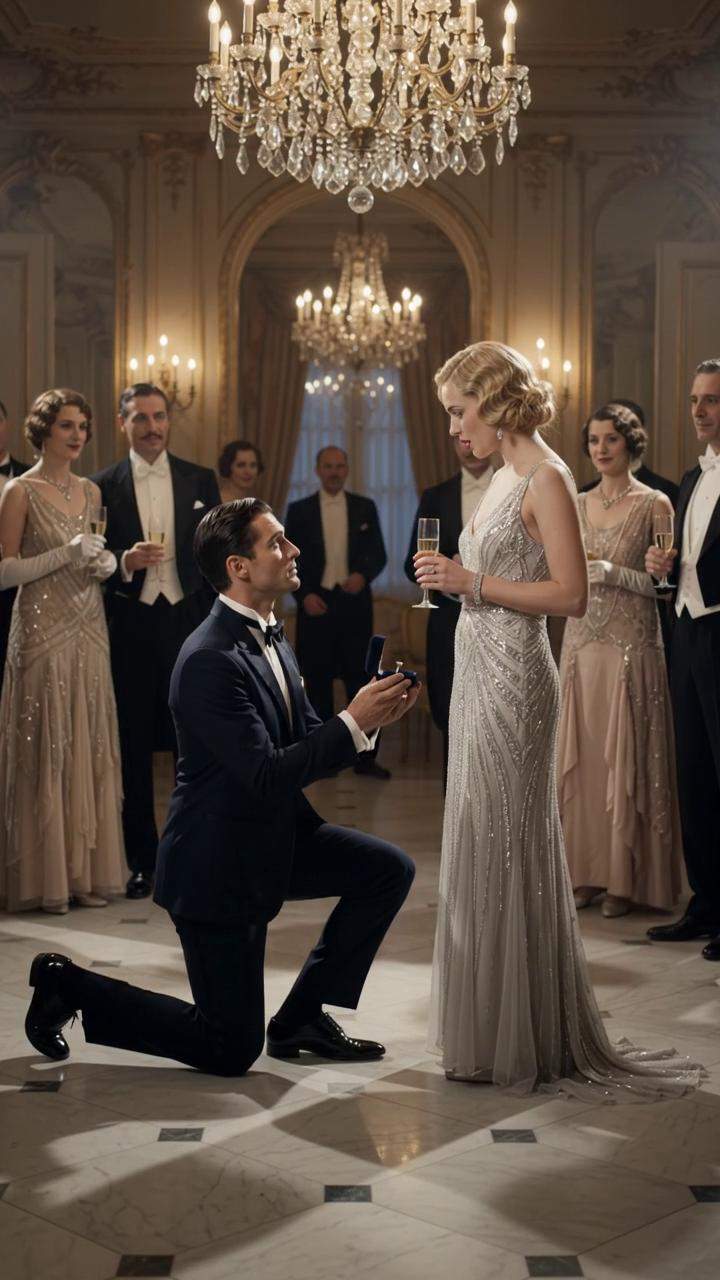 1920s Paris Ball Explodes: Heiress Exposes Aristocrat's Secret Diamond Engagement Scandal