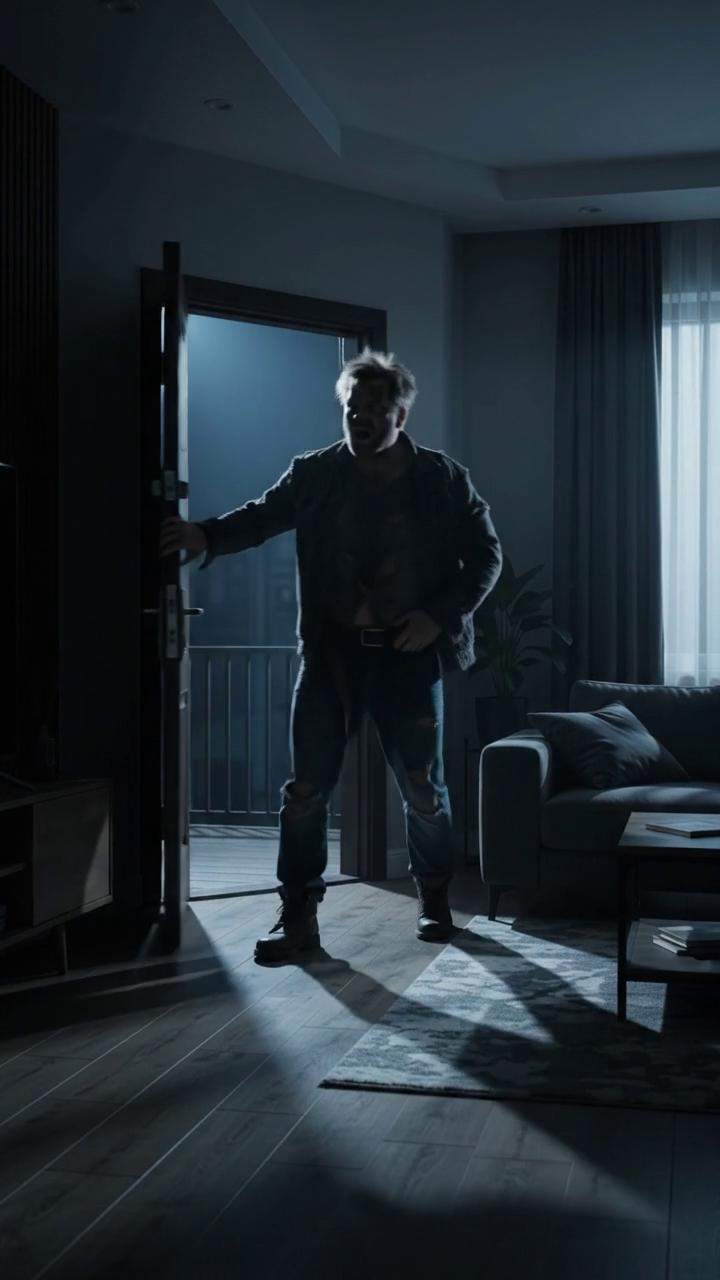 Domestic Fury: Husband Slips on Secret Trap, Faces Wife's Shocking Taser in Thriller Midnight Standoff.