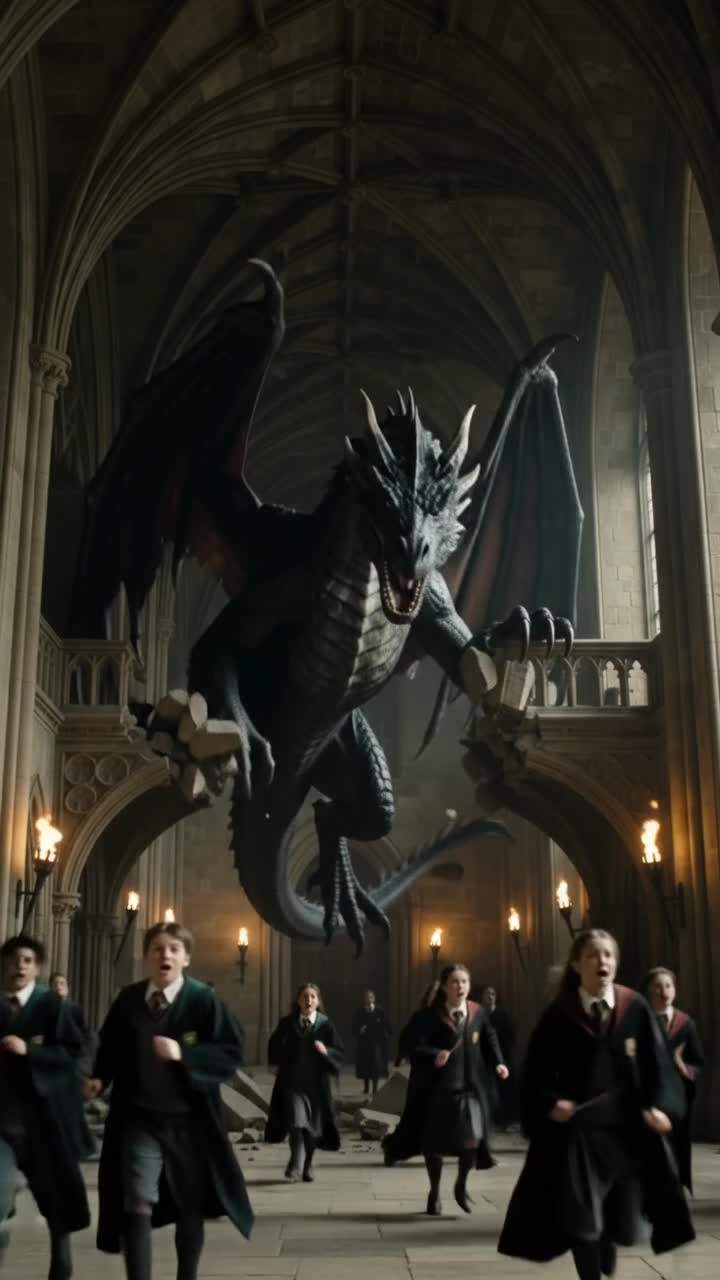 Hogwarts Inferno: Malfoy's Desperate Act on Rampaging Dragon Exposes Ancient Secret!