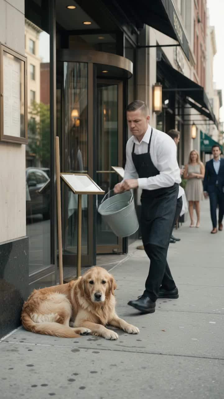 Luxury Restaurant Waiter Douses 