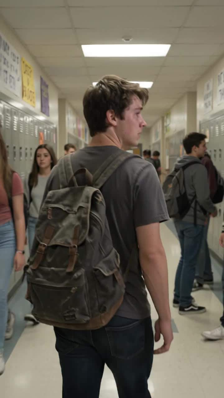 I still remember the sound of my backpack bursting open in the crowded hallway.