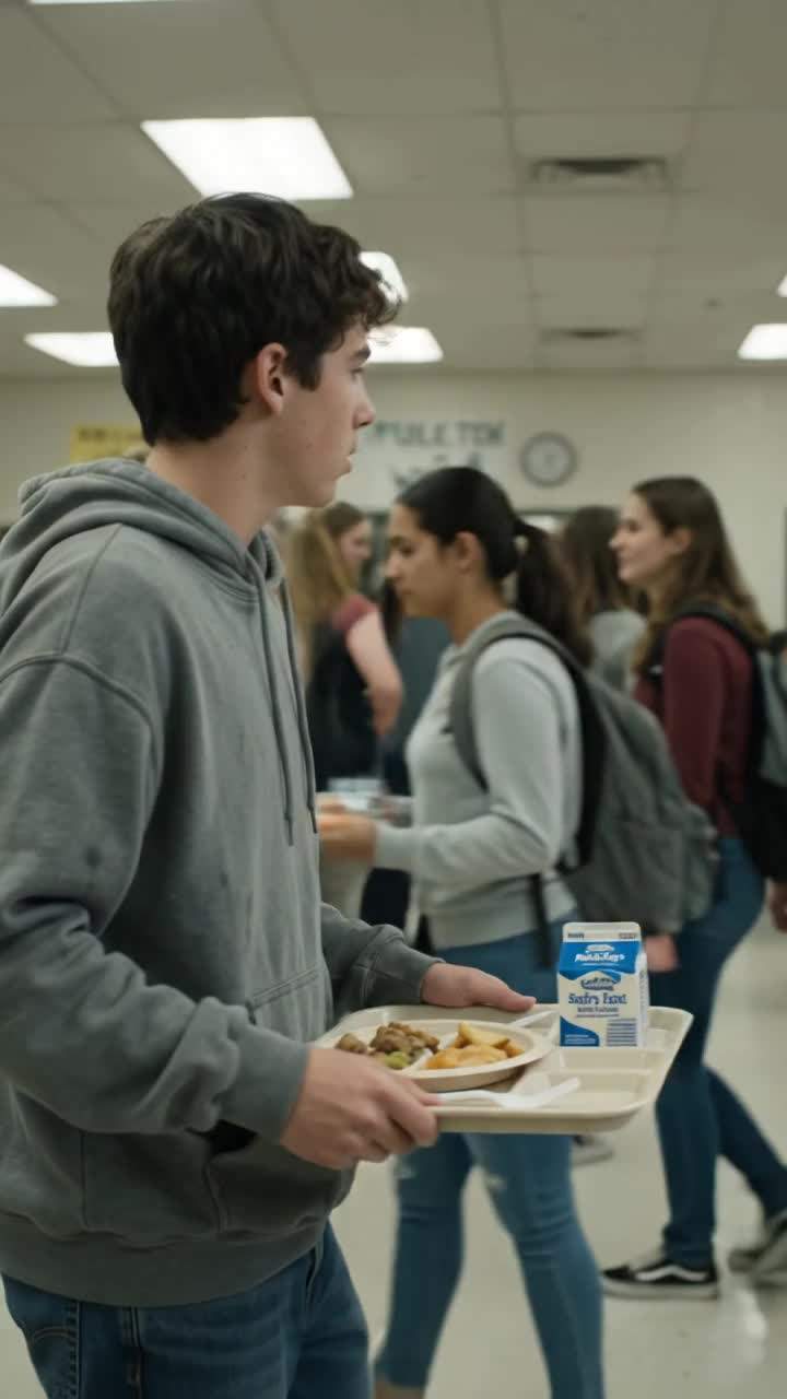 The day my milk carton went flying in the cafeteria.