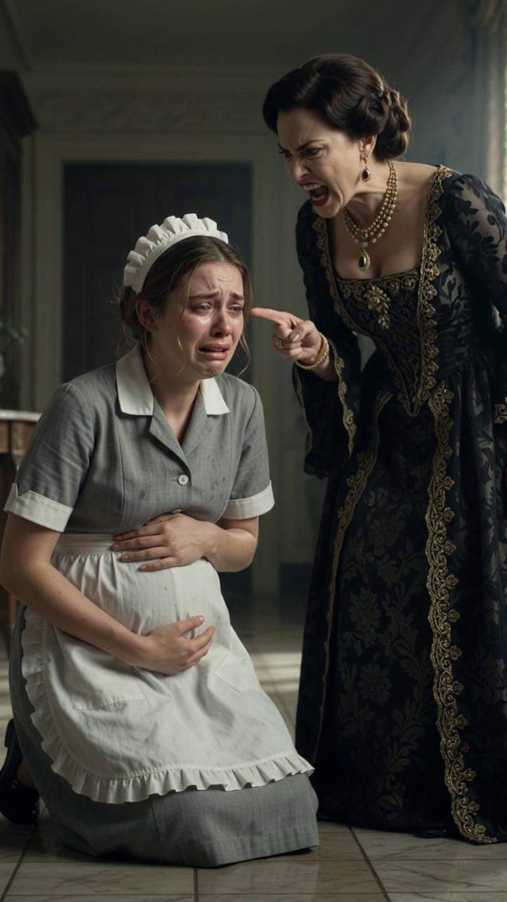 Pregnant Maid's Shocking Revelation: Husband Roars "That's My Child!", Leaving Wife Stunned By Mansion's Darkest Secret.