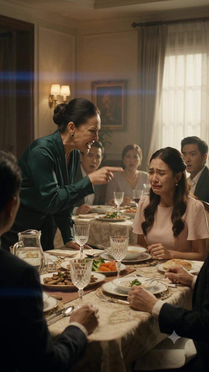 Elite Dinner Explodes: Matriarch Attacks Heiress Over Corporate Secrets as Powerful Mother Unleashes Unseen Family Drama.