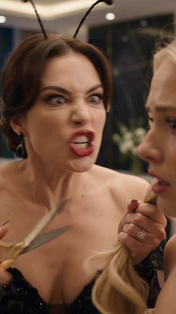 Elite Society Secrets Explode: Queen Bee's Golden Scissors Attack Uncovers Shocking Heiress Twist at Private Academy Gala.