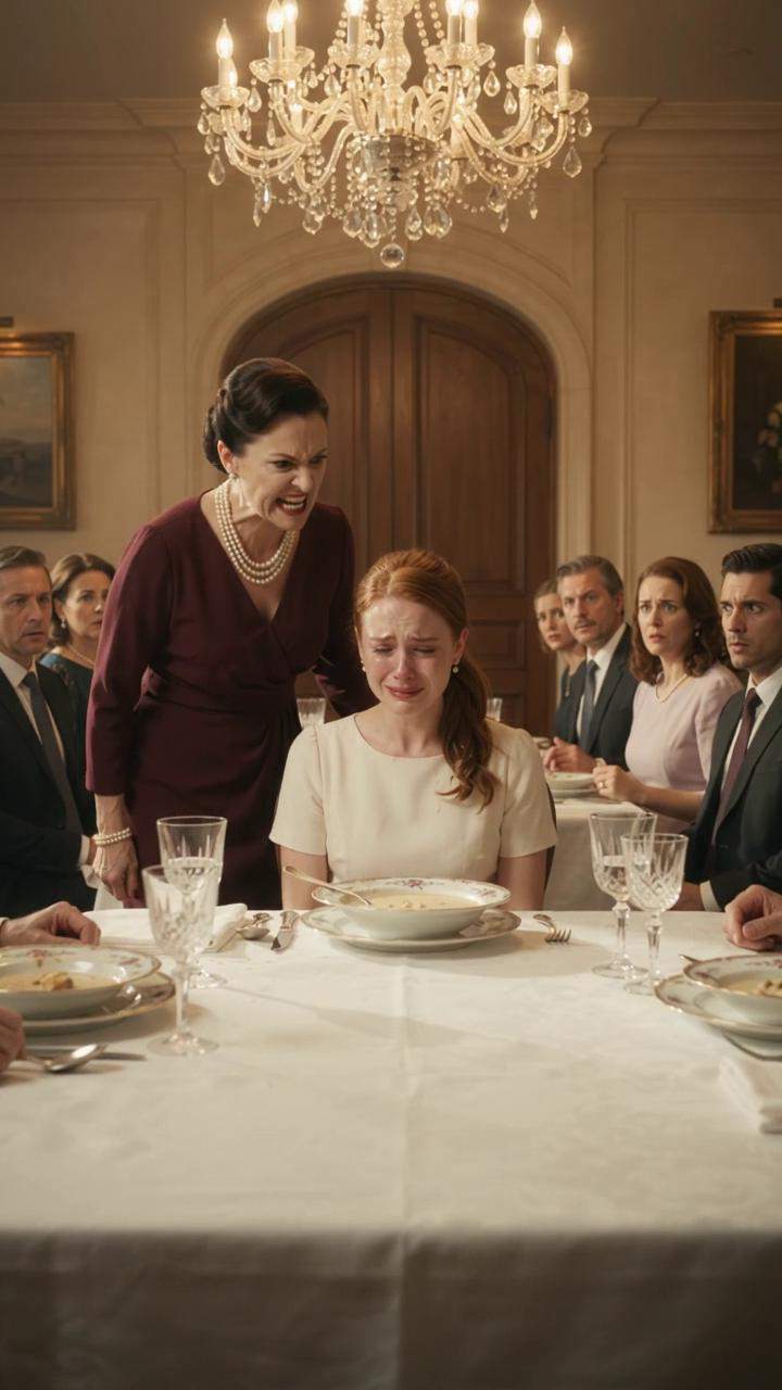 Matriarch's Fury: Cream Soup Punishment Exposes Decades-Old Secret Identity at Wealthy Family Dinner!