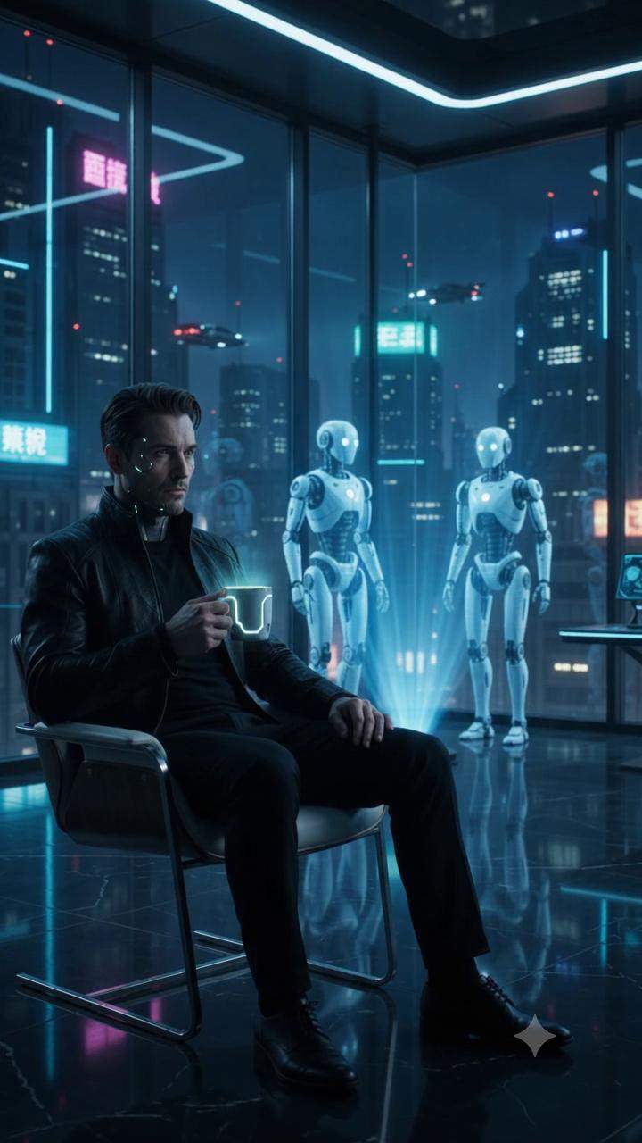 Billionaire's Sci-Fi Breakfast Shattered by Daughter's Scream: Was His Neural Implant Upgrade a Death Trap?