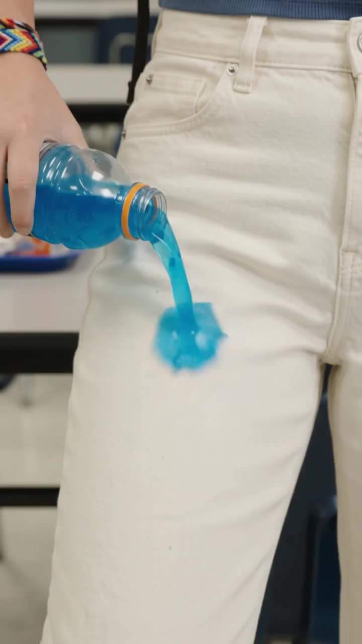 I thought my best friend had my back until she tipped that blue bottle over my lap in the middle of the crowded cafeteria.
