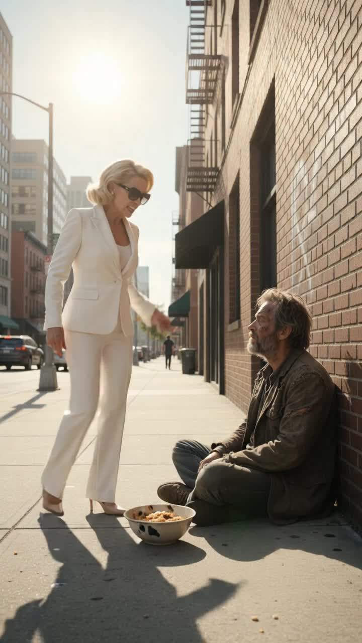 The Most Arrogant Woman In The City Just Realized That Some People Have Nothing Left To Lose