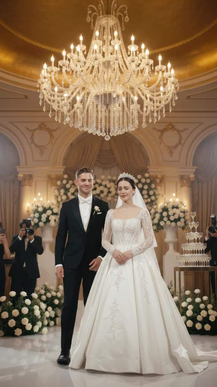 The Billionaire Wedding Scandal: Watch the Moment a Secret Identity is Exposed on the Giant LED Screen during the Vows
