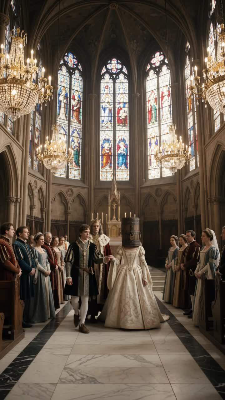 The King Forced Him to Marry a Masked Stranger, But When the Iron Seal Broke, the Groom’s Scream Silenced the Entire Royal Wedding.