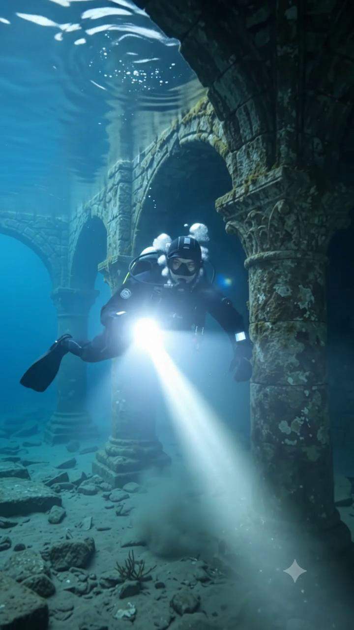 The Forbidden Lake Crypt Discovery: Why This Cave Diver Found Burning Candles Inside a Sunken Medieval Vault and a Secret Ancient Conspiracy.