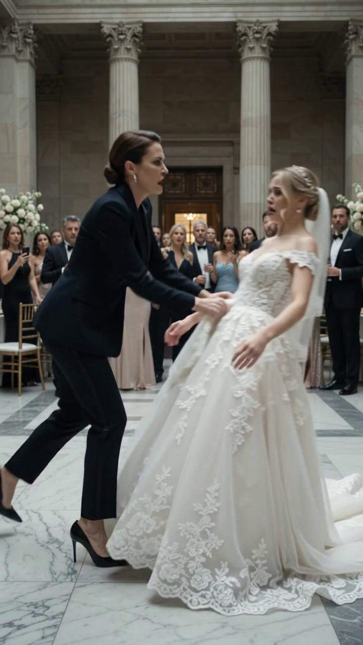 The Museum Wedding Scandal: Why a Billionaire’s Ex-Wife Ripped the Bride’s Gown to Reveal a Stolen Secret and Identity Fraud